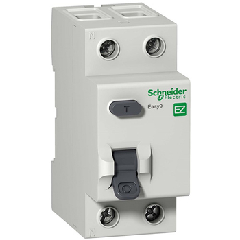 Дифференциальный выключатель Schneider Electric (УЗО) EASY 9 2P 40А 30мА AC 4,5 кА - Электрика, НВА - Модульное оборудование - Дифференциальные автоматы - Магазин электрооборудования Проф-Электрик